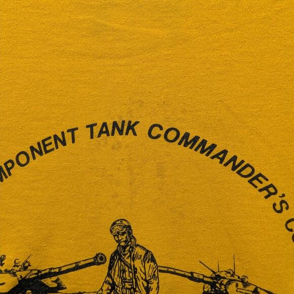 1989 Military Tank Commanders Course T Shirt - Picture 4 of 7